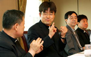 Deacon Park at the press conference on June 25, 2007.
