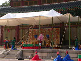 Reenactment of a late 17th century celebration to honor King Jeonjo's mother at Changdeokgung Palace.