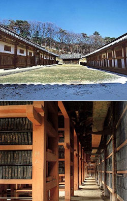 Top: Haeinsa/ Bottom: Tripitaka Koreana