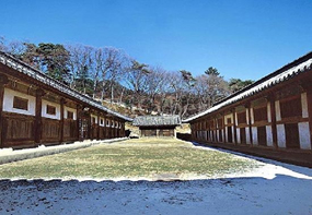 Haeinsa (temple) Janggyeong Panjeon, the depository for the Tripitaka Koreana