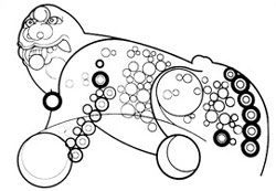 Drawing of Haechi, new symbol of Seoul