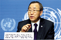 U.N. Secretary-General Ban Ki-moon of the Republic of Korea, the eighth Secretary-General of the United Nations, brings to his post 37 years of service in government and on the global stage. At the time of his election as Secretary-General, Mr. Ban was his country's Minister of Foreign Affairs and Trade.