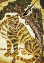 [Magpie and Tiger] a popular theme in folk painting