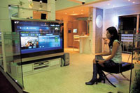 TV home networking demonstration