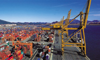 Gwangyang Port, a logistics hub for Northeast Asia in southwest Korea