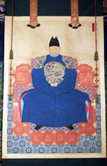 Royal protrait of King Taejo, founder of Joseon Dynasty (1392-1910)