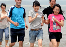 Beach marathon at Sandvista Festival