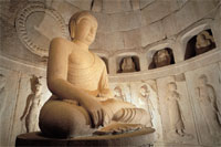 The main rotunda of the Seokguram Grotto