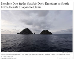 Dokdo article of New York Times article
