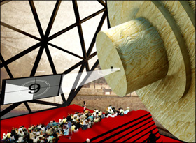 Movies will be screened with an exquisite sound system at the Prada Transformer.