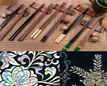 Making chopsticks and fan decorated with lacquer painting and mother-of-pearl