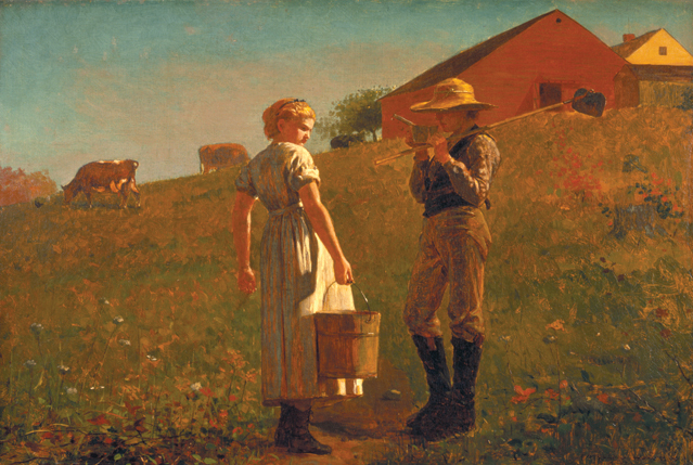 Winslow Homer "A Temperance Meeting" (1874), Philadelphia Museum of Art (image courtesy of the NMOK)