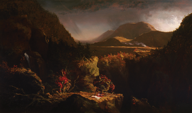 Thomas Cole "Landscape with Figures: A Scene from “The Last of the Mohicans"" (1826), Terra Foundation for American Art, Chicago, Daniel J. Terra Collection (image courtesy of the NMOK)