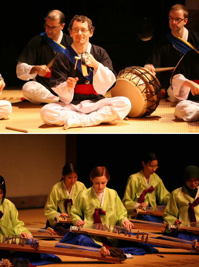 Students study traditional Korean music firsthand at Seoul’s National Gugak Center. (photos courtesy of the National Gugak Center)