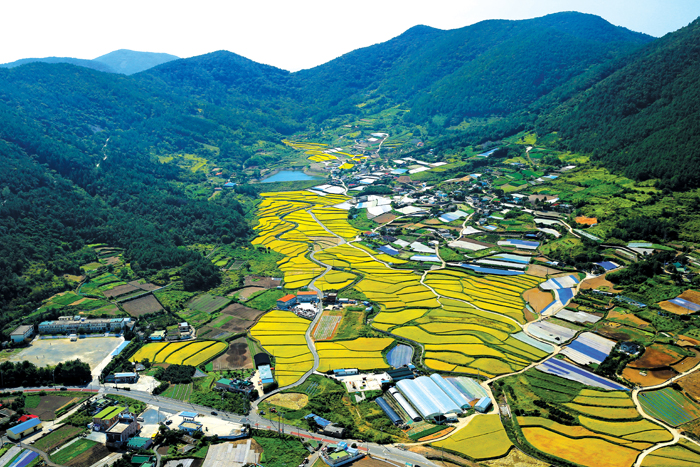 The peaceful village of Dunjeon is located on Dolsando Island.