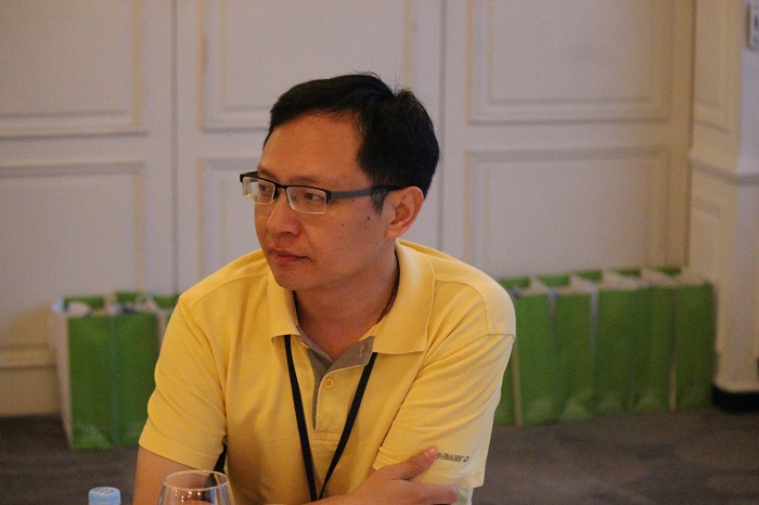 Wu Danhong is an associate professor of political science and law at China University. He is an active blogger at Tencent Weibo, a Chinese microblogging site. (photo: Wi Tack-whan)