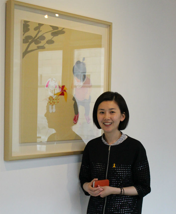 Kim HyunJung unveils her first solo exhibition titled Depiction & Performance at the ArtLink Studio. (photo: Wi Tack-whan)