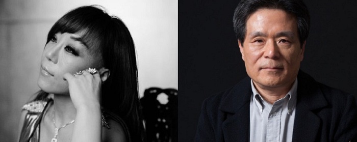 (Left) Soprano Sumi Jo. (right) Composer Kim Yeong-dong