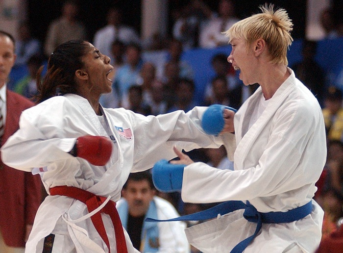 Karate athletes make use of their hands to attack and to block. (photo: Yonhap News)