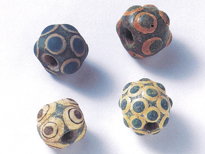 'Eye beads' are from ancient China (500 B.C.-300 B.C.).