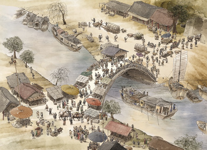 Starting July 21, the Jeju National Museum is holding a special exhibition about Choe Bu (1454-1504), a Joseon government official who was shipwrecked in Ming China. The Grand Canal was painted by a modern painter, based on Choe's stories of Ming China from the 15th century.