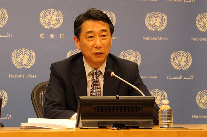 Oh Joon, ambassador to the United Nations, is elected as the new president of the U.N.'s Economic and Social Council (ECOSOC) on July 24.