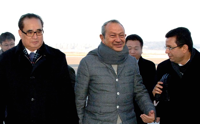 Egyptian billionaire and chairman of Orascom Investment Holding Naguib Sawiris, known for his investment experience in North Korea, has expressed optimism over the second North Korea-U.S. summit set for Feb. 27-28 in Hanoi, Vietnam. The photo above shows Sawiris arriving in Pyeongyang for a visit in 2011.