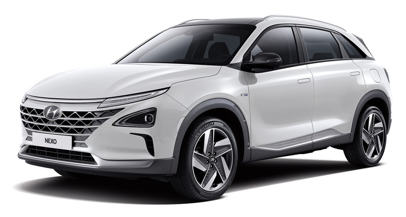 The Insurance Institute for Highway Safety of the U.S. announced on Aug. 8 that the 2019 Hyundai Nexo, a hydrogen fuel cell vehicle, won the Virginia-based think tank's highest rating for safety. (Hyundai Motor Company)