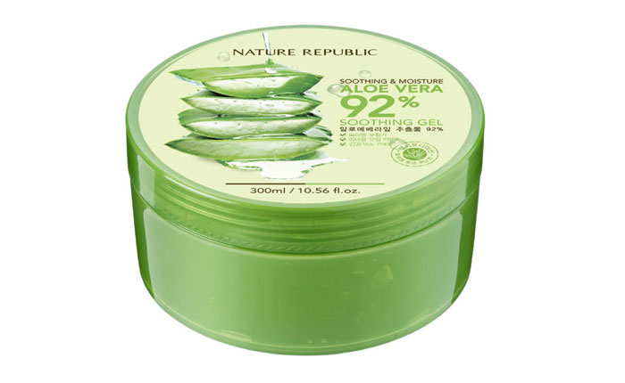 Aloe soothing gels have been winning popularity in China as multifunctional moisturizing gels. The brand Nature Republic produces a popular brand of aloe soothing gel.