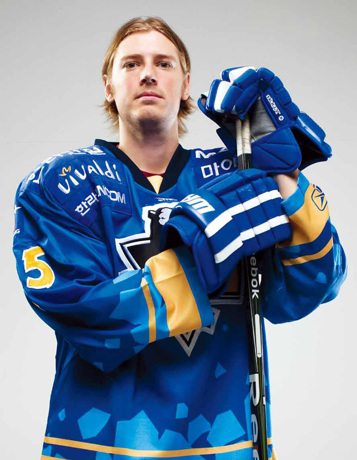 Canadian-born hockey player Brock Radunske