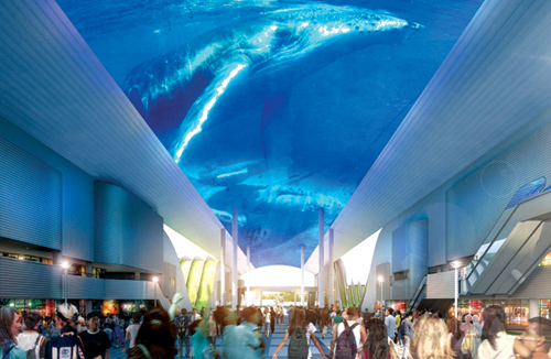 The Marine Life Pavilion will teach visitors about marine ecosystems and marine species diversity