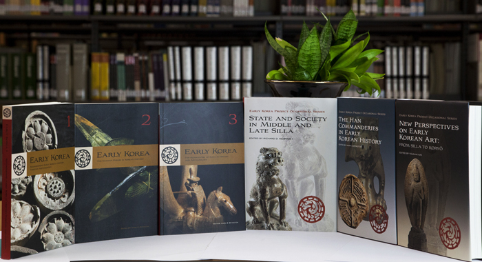 The six-volume series on the early history of the Korean Peninsula (Photo courtesy of the Northeast Asian History Foundation)