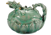 Celadon pitcher in the shape of a tortoise (Goryeo Dynasty)