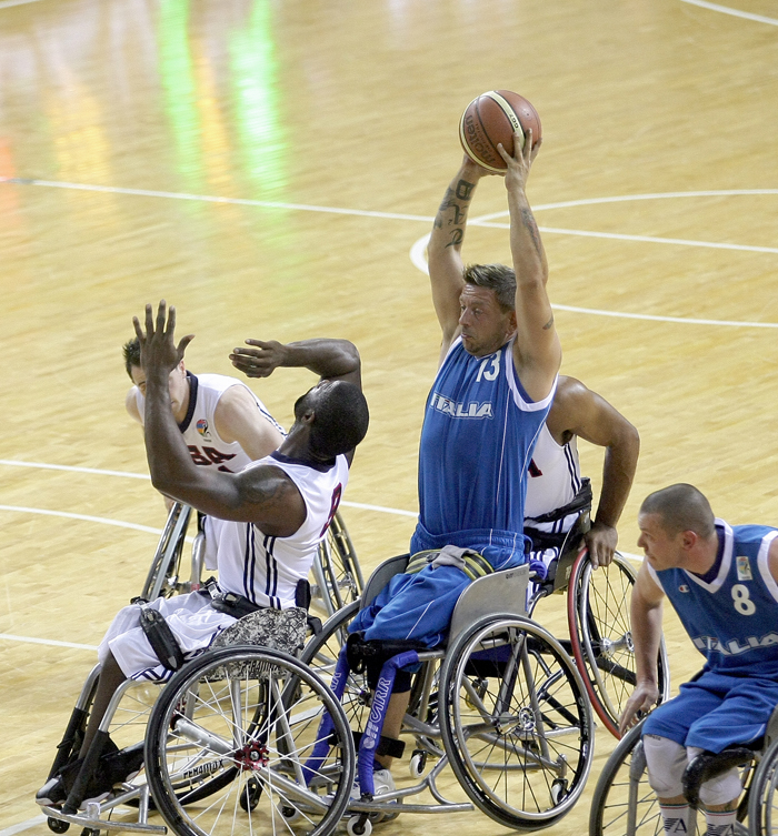  The game between the U.S. and Italy takes place on July 8. Italy won 54-51. (photo courtesy of the IWWBC) 