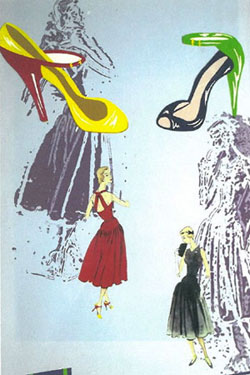 Kim’s shoe designs are inspired by the style of the 1950s.