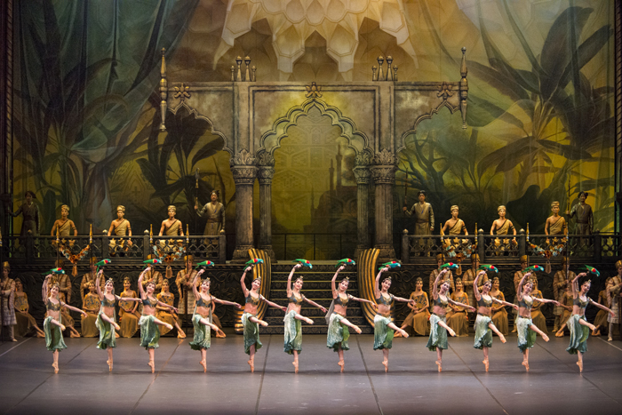 Dancers present magnificent group dances from “La Bayadère.” (photo courtesy of the Korean National Ballet) 