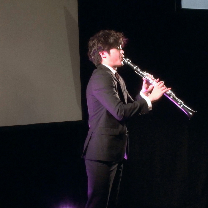  Clarinetist Han Kim performs in celebration of the 