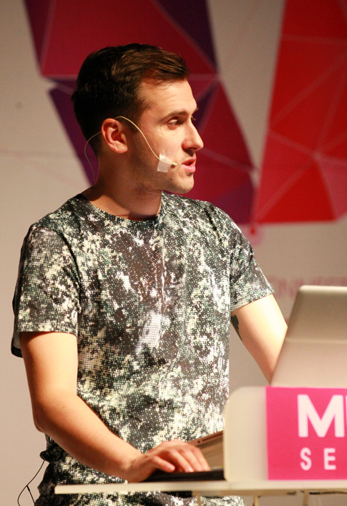 Rodaidh McDonald, a Scottish music producer from Britain’s XL Recordings, shares his expertise in record producing at the 2014 Seoul International Music Fair on October 7. 
