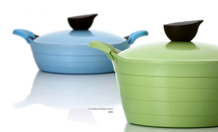 Neoflam cookware is known for its vivid colors and unique designs.
