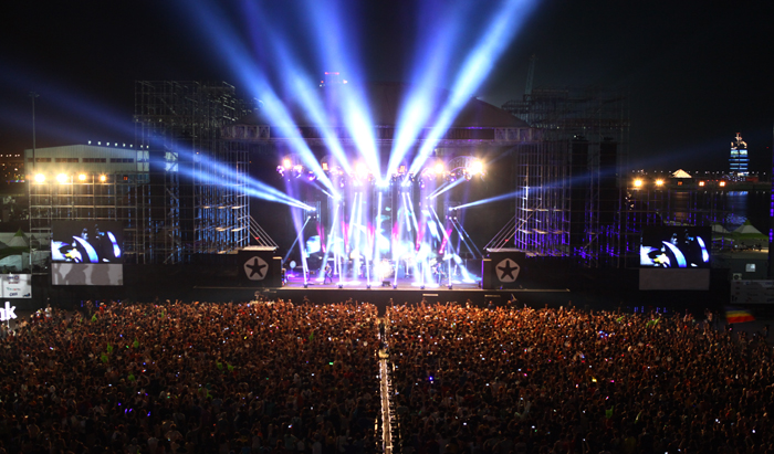 Last year’s Incheon Pentaport Rock Festival (photo courtesy of Yescom Entertainment)