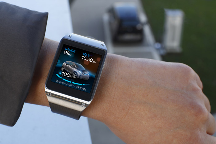 Thanks to newly unveiled technology developed by Samsung and BMW, users can control the BMW i3, the car-maker’s first electric vehicle, using the Galaxy Gear smart watch. 
