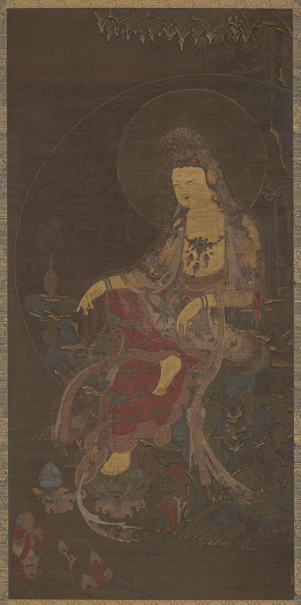  The Water-Moon Avalokitesvara (Suwol Gwaneum bosal), mid-14th century. 