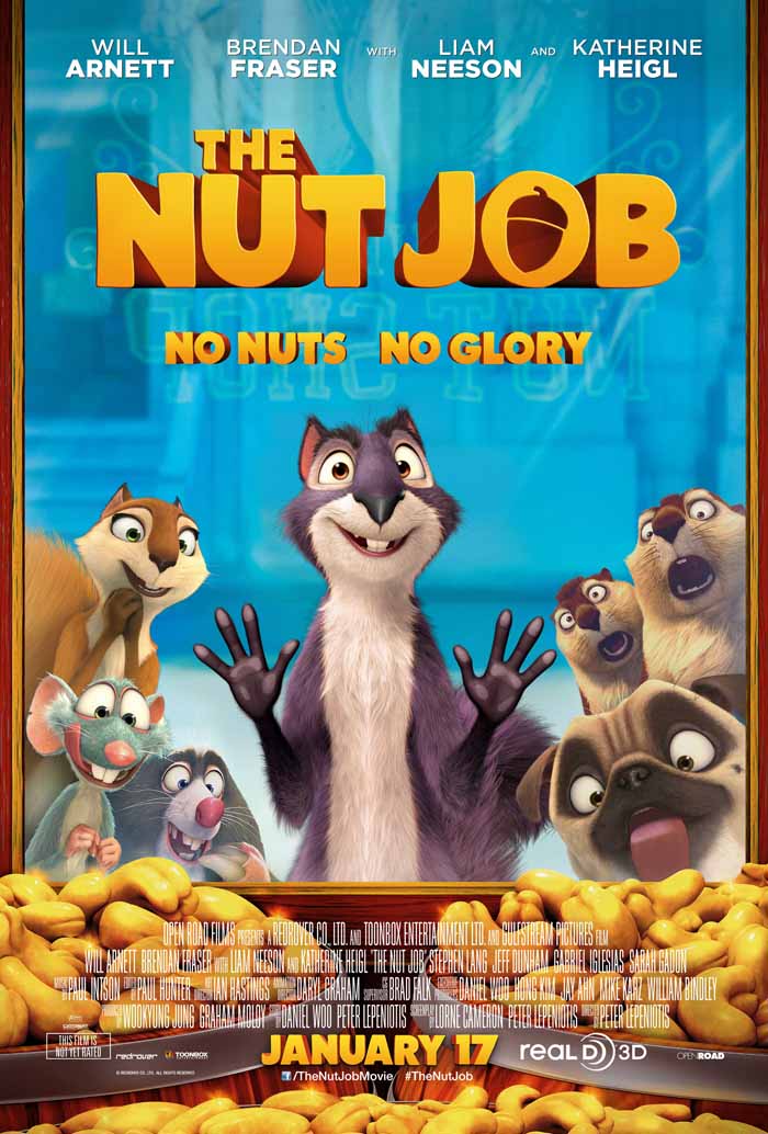 The animated 3D film “The Nut Job” is co-produced in Korea and Canada. 