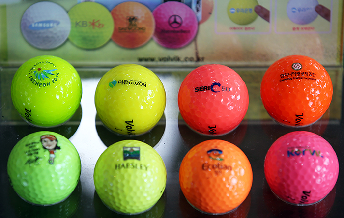 Volvik’s branded and colored golf balls are popular among companies and organizations marking special events.