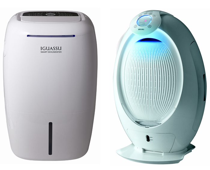  Chungho Nais makes the Iguassu Dehumidifier (left) and the Iguassu Waterfall Air Purifier-Humidifier. 