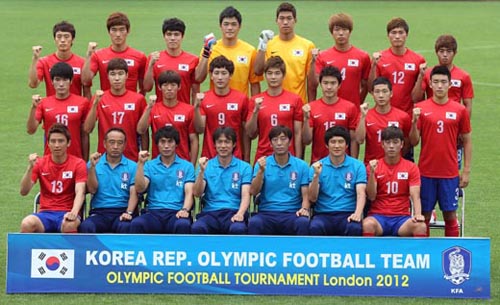 Korean team to start off this year's Olympic journey will be the football team
