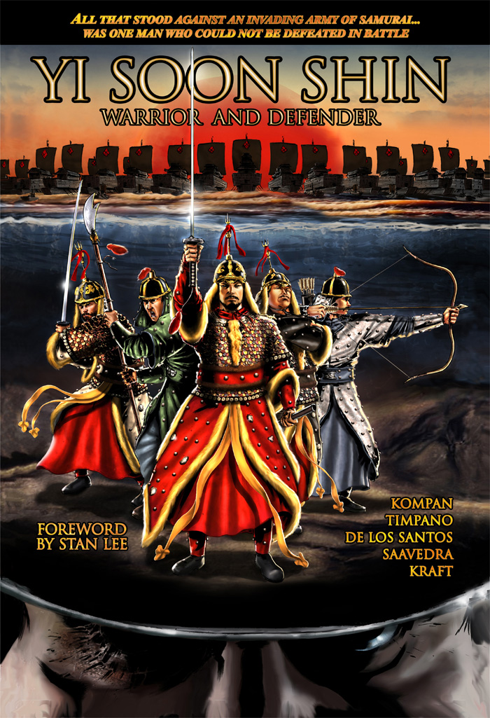 The cover of Onrie Kompan's graphic novel about Admiral Yi. In total, 33,000 copies of the constituent comic books have been sold in the U.S. (image courtesy of Onrie Kompan) 