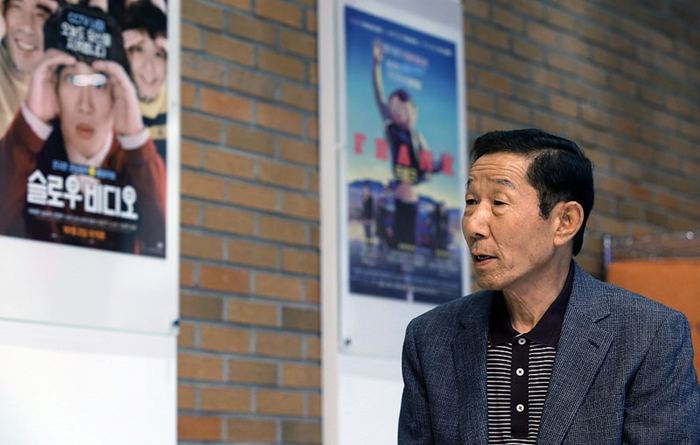 Former principal Jo Geon-gyu is happy that the cinema helps the community to grow closer together.