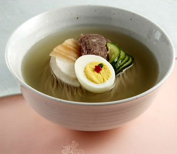 Naengmyeon (photo courtesy of the Institute of Traditional Korean Food).