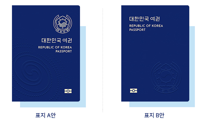 The Ministry of Foreign Affairs and the Ministry of Culture, Sports and Tourism is surveying the public to finalize the new design of the passport from candidates A and B.